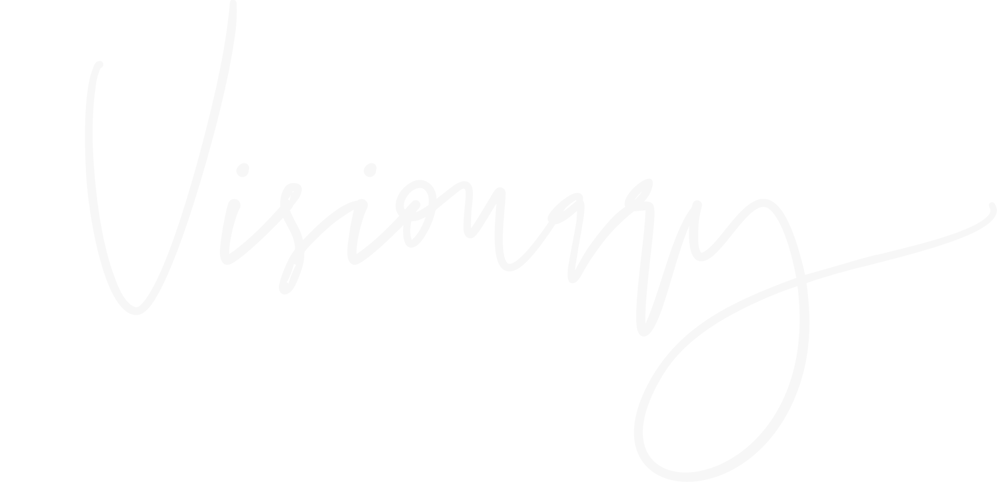 visionary script white